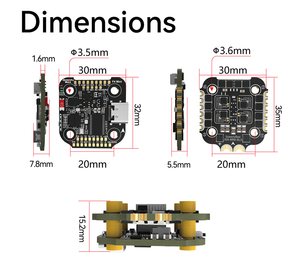 F405 MINI SpeedyBee F405 Mini  - Drone Racing Flight Controller review and price