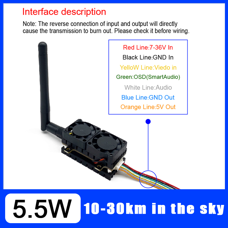 Long Range 5.8GHz 5.5W Video T - Drone Racing Frame review and price