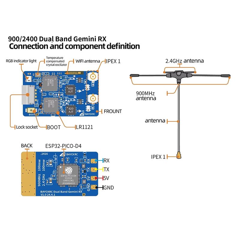 B78B-900Mhz 2.4Ghz 915M ELRS R - Drone Racing Receiver review and price